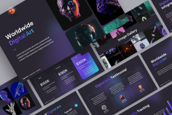 Digital Art Corra PowerPoint Template